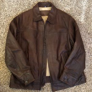 *NEW* Chaps/Polo Leather Jacket
